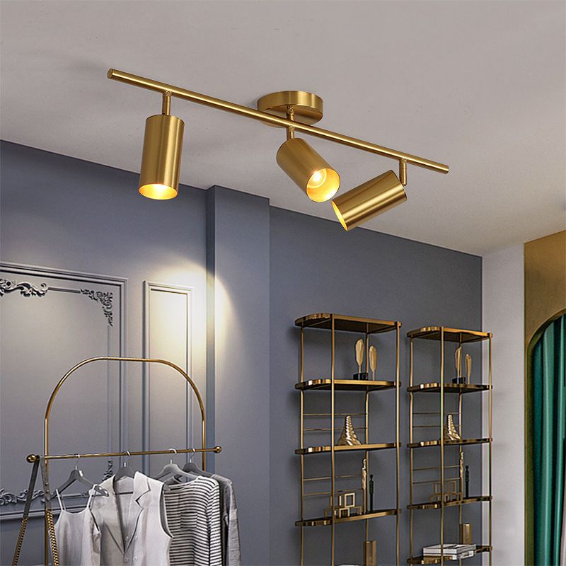 Contemporary Metal Ceiling Light Simple Flush Mount Light Fixture for Bedroom