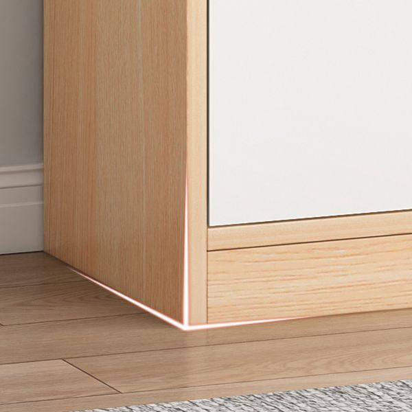 Wooden Standard Bookcase 12" D with Doors Closed Back Vertical Bookshelf