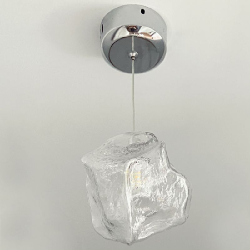 Multi Lights Geometric Cluster Pendant Light Modern Style Glass Down Lighting