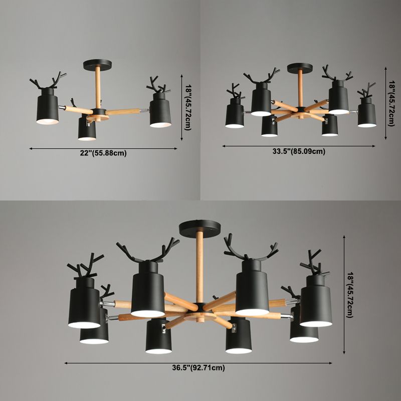 Geweihform Kronleuchter Lichter moderne Metallleuchterbeleuchtung