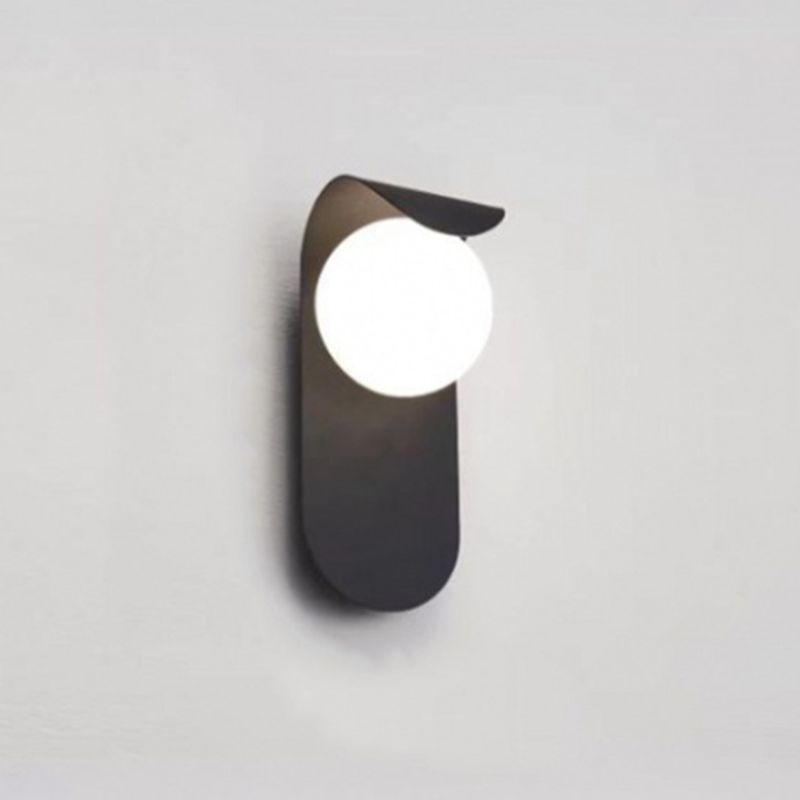 Ball Shape Metal Wall Light Modern Style 1 Light Wall Light Sconce