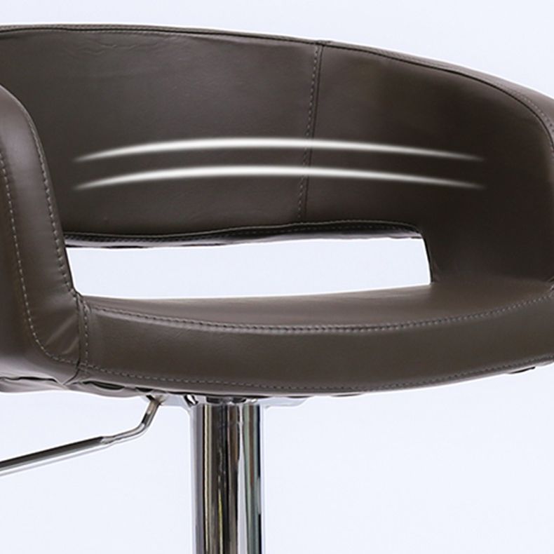 Modern Leather Bar Stool Adjustable Backrest Counter Stool for Bristol