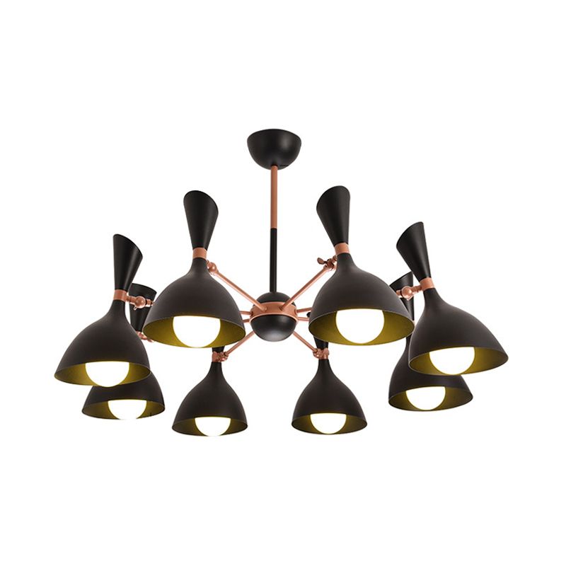 Living Room Kindergarten Pendant Light Metal Contemporary Monochrome Chandelier