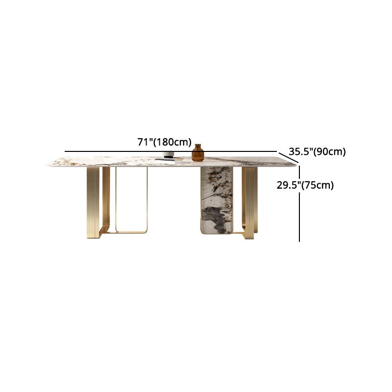 Glam Style Sintered Stone Dining Set 1/2/3/5/6 Pieces Dining Set for Dining Areas