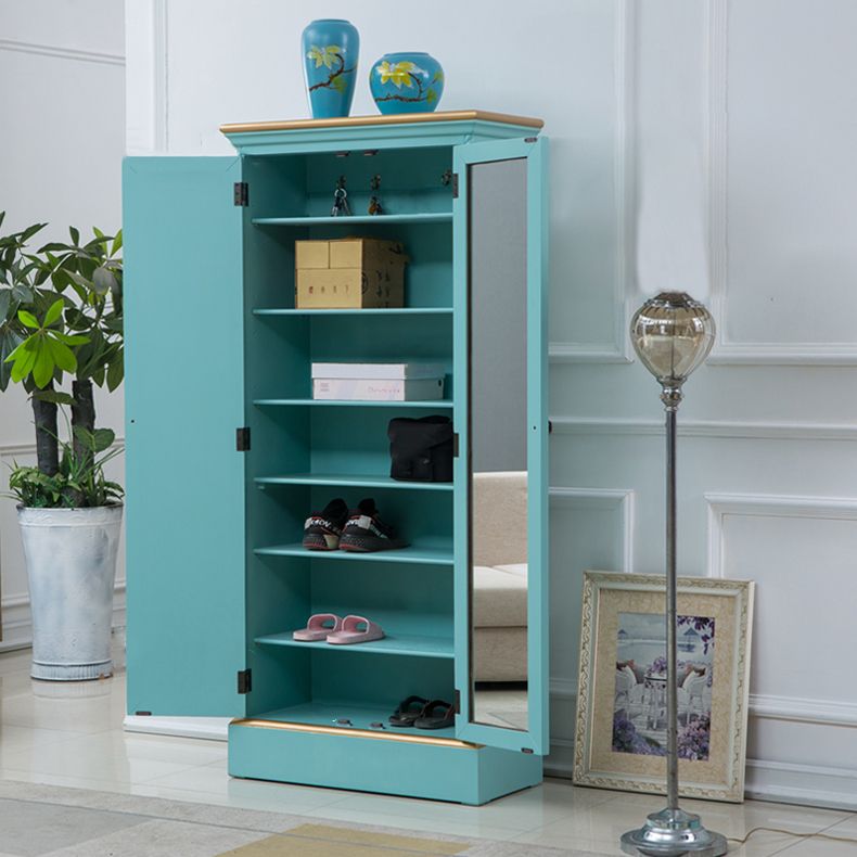 Birch Wardrobe Cabinet Traditional Hinged Wardrobe Armoire for Home