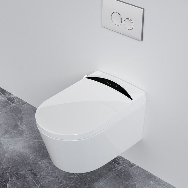 Modern Concealed Tank Toilet Skirted ABS Wall Mount Flush Toilet with Seat