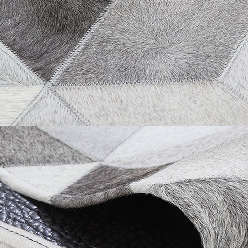Glam Home Decoration Rug Multi Color Geo Patterned Area Carpet Cowhide Pet Friendly Stain-Resistant Rug