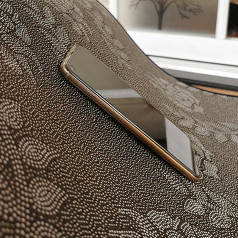 Donkerbruine vintage tapijt polyester grafisch vloerkleurbestendig tapijt voor woonkamer