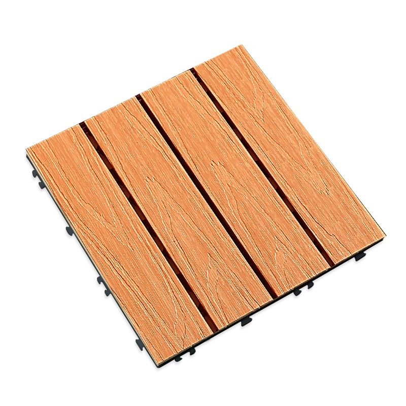 Composite Deck Tile Solid Color Water Resistant Patio Flooring Tile