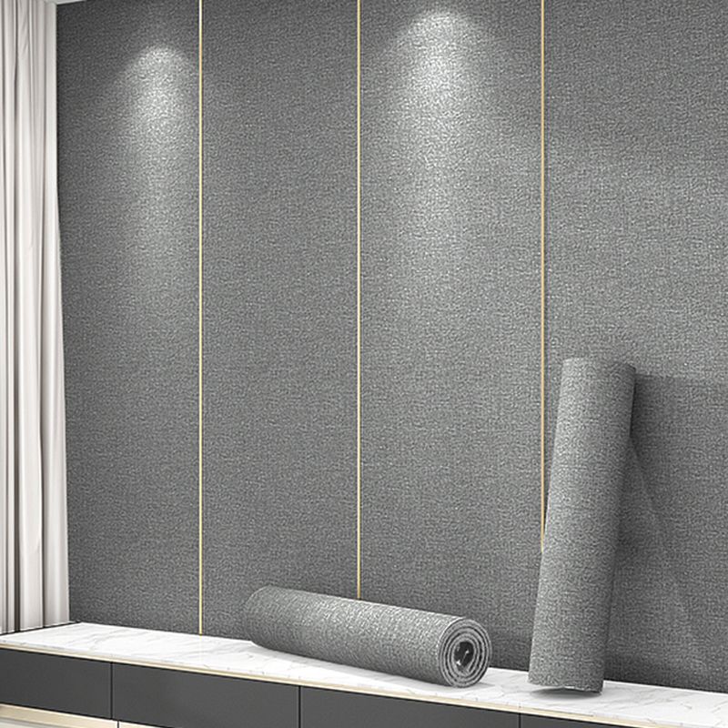 Modern Flax Wall Covering Paneling Textured Wall Interior Anti-collision Plank
