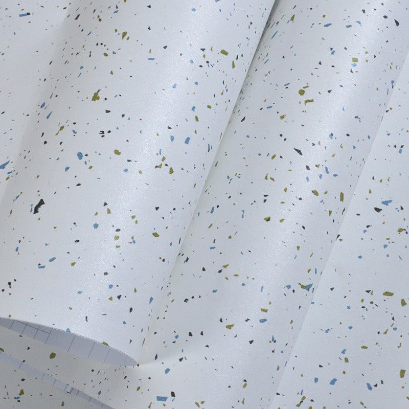 Removable Confetti Wallpaper Roll Modern Non-Woven Adhesive Wall Covering, 17.1-sq ft