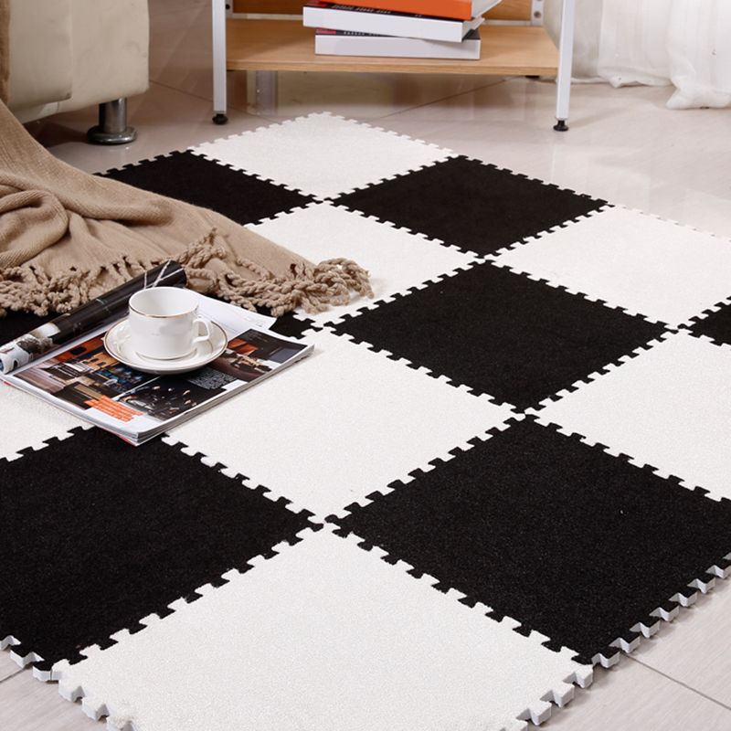 Modern Carpet Tiles Square Interlocking Stain Resistant Carpet Tiles
