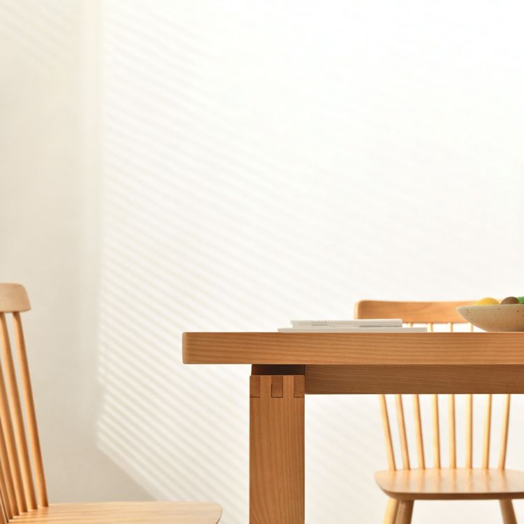 Modern 1/3/3/5 Pieces Dining Set Rectangle Solid Wood Dinette Set in Natural