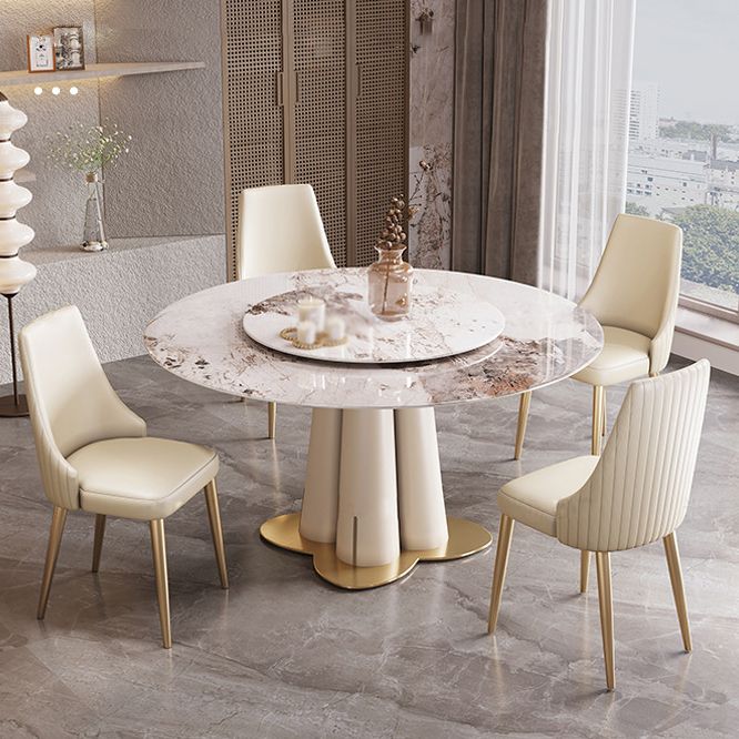 Glam 1/3/4/5/7 Pieces Dining Sets Round Dining Room Table Set
