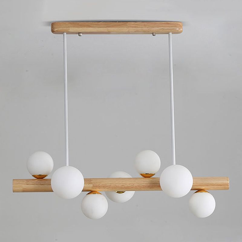 Modern Style Ball Shade Island Pendants Glass Pendant Lights for Dining Room