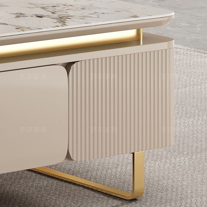 27" Wide Glam Cocktail Table Rectangle Coffee Table with Drawer