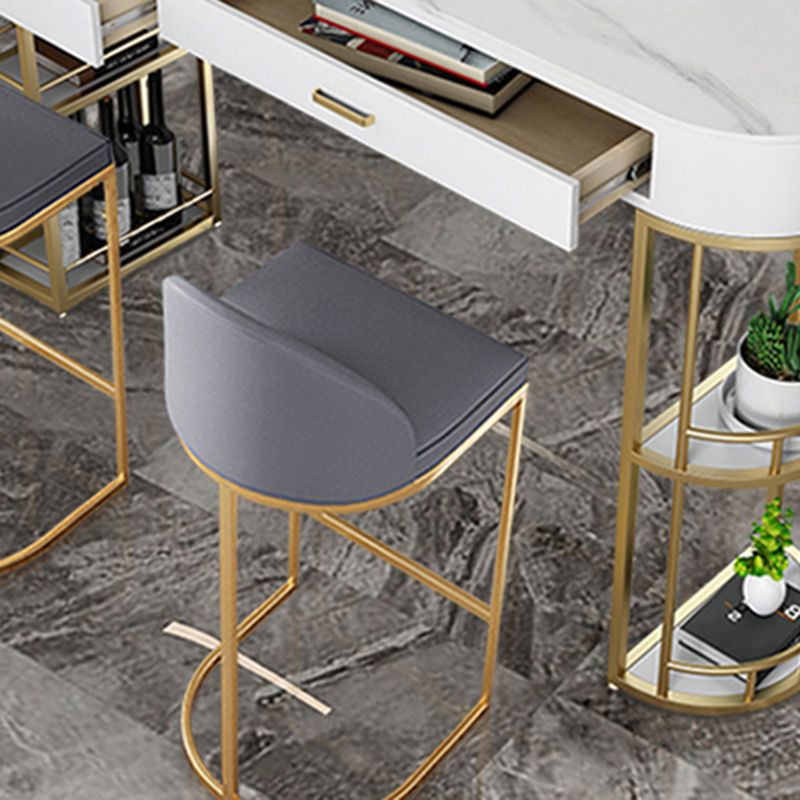 Glam Stone Counter Table 1/3 Pieces Bar Table Set for Living Room