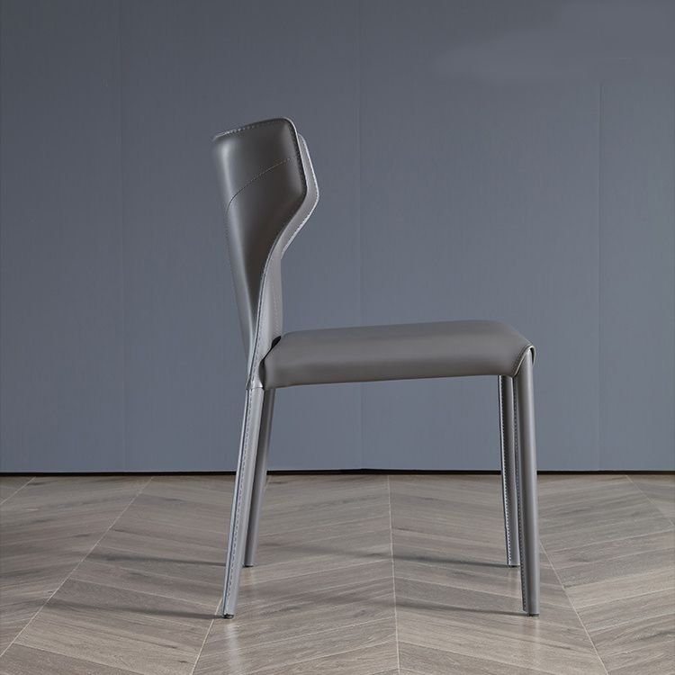 Dining Room Upholstered Chair Home Faux Leather Wingback Dining Chair