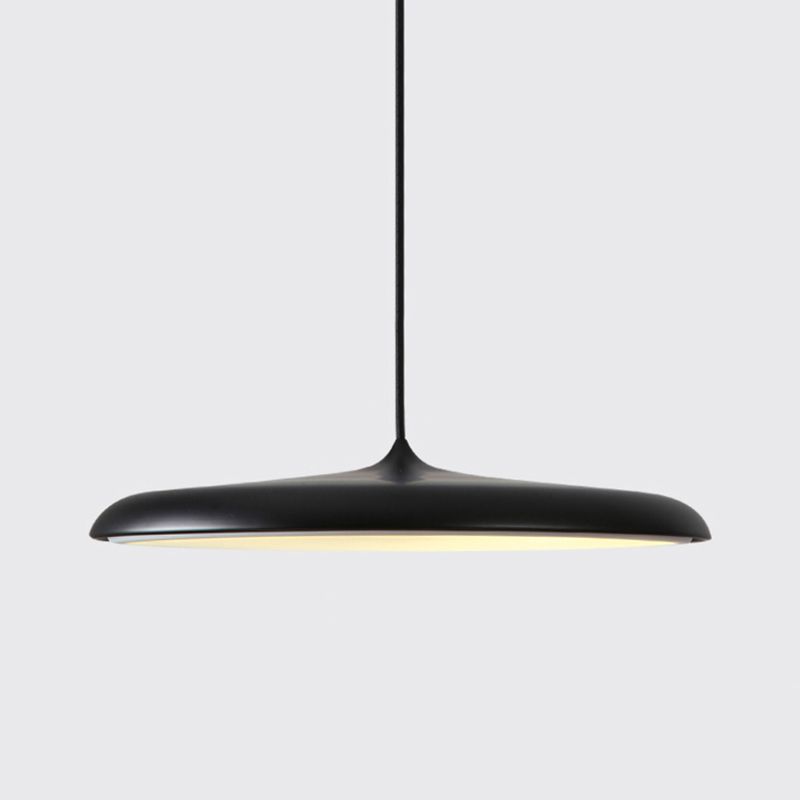 Comedor LED LED LIGHT LUCHE Simplicidad Lámpara colgante de techo con sombra de metal de disco