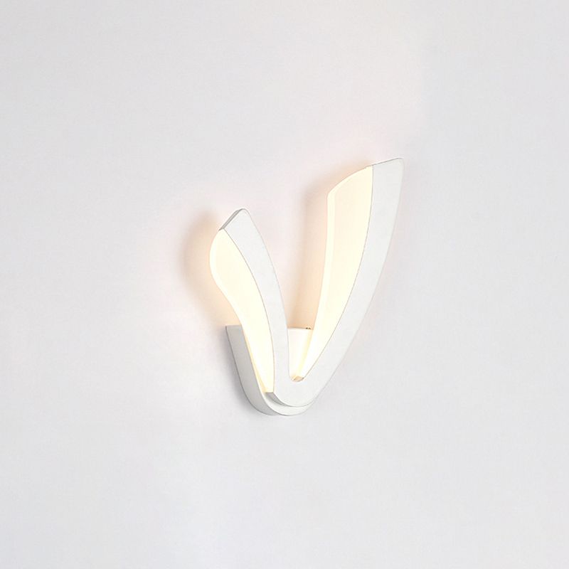 Lampada a parete Minimalista Minimalista Minimalista Sali in ferro battuto Sconce da parete con ombra acrilica