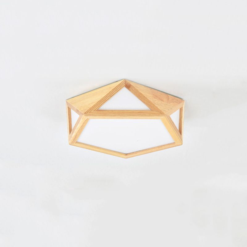 El Pentagono moderno de la madera de montaje de la luz de montaje de la madera de montaje de la madera del techo de