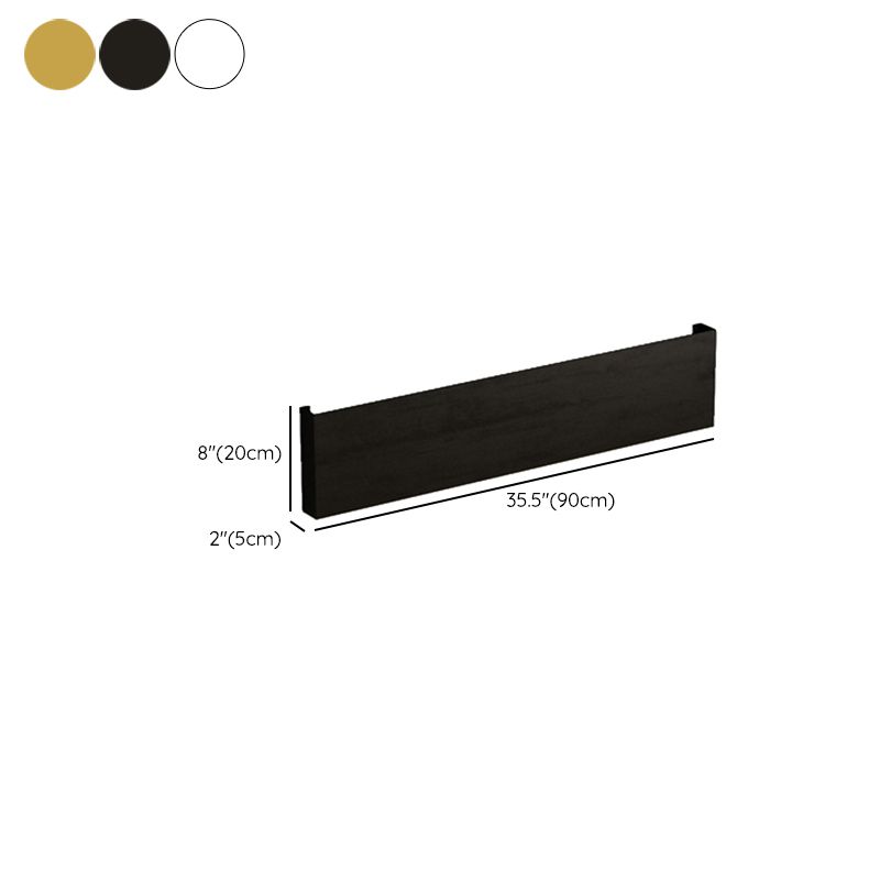 Closed Back Floating Bookshelf Contemporary Metal Bookcase with Shelves