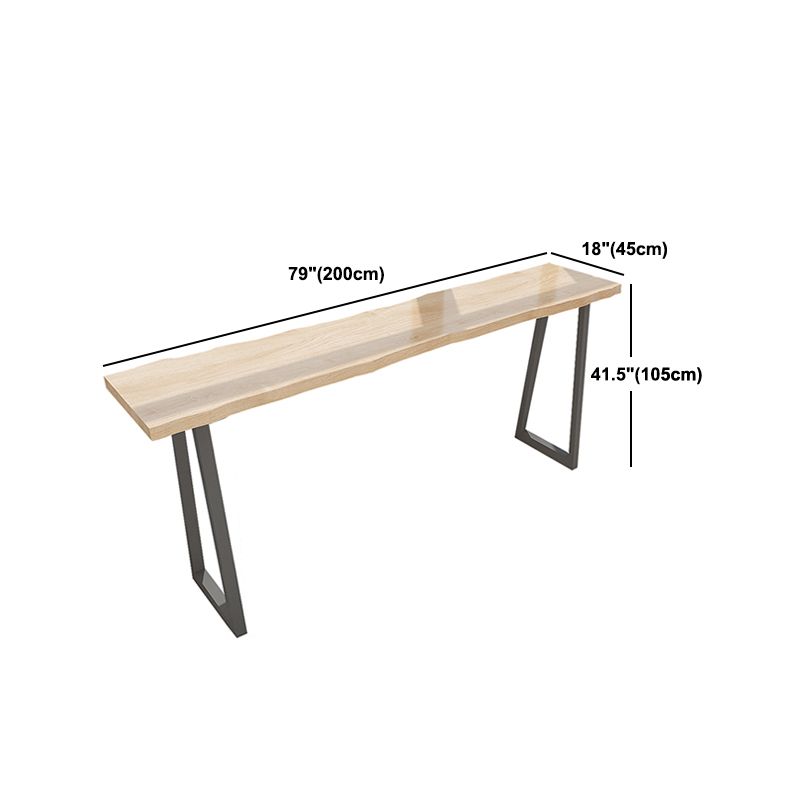 Rectangle Solid Wood Bar Table Set Modern 1/5 Pieces Counter Table with Backless Stools