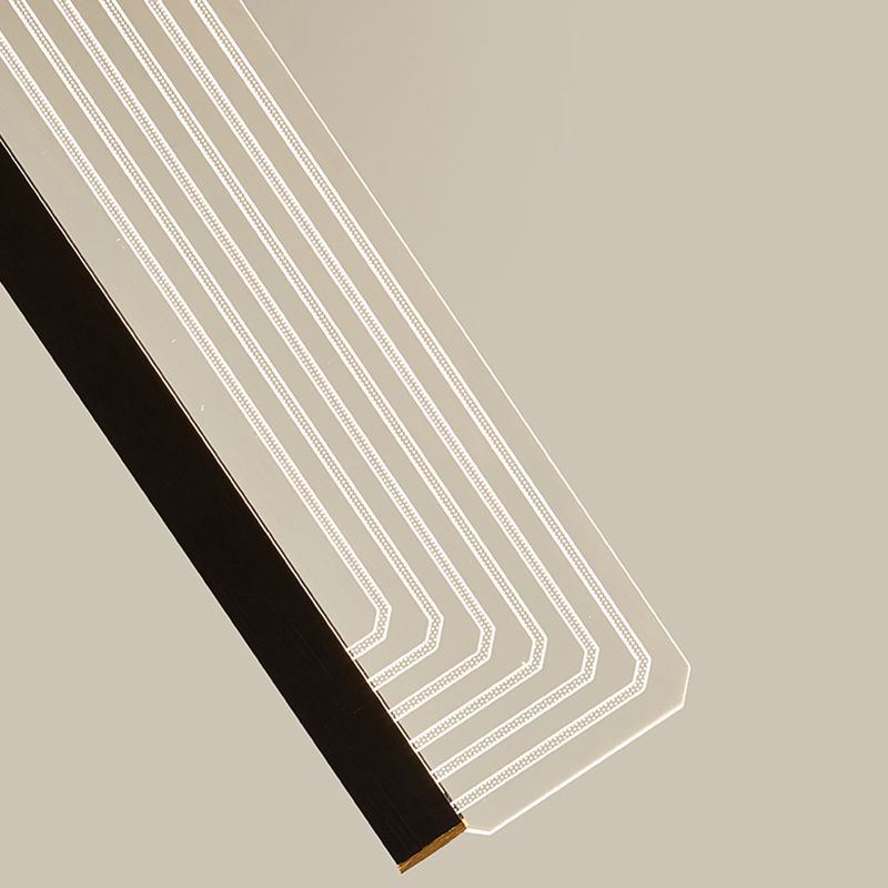 Linear Island Lighting colgante rectángulo colgante de las luces de isla en metal