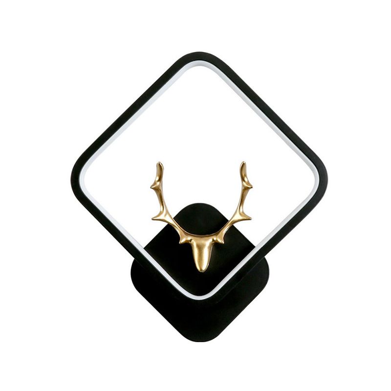 Wohnzimmer Moderne Wandleuchte schwarze LED Einfache 1 leichte Wandmontage Licht