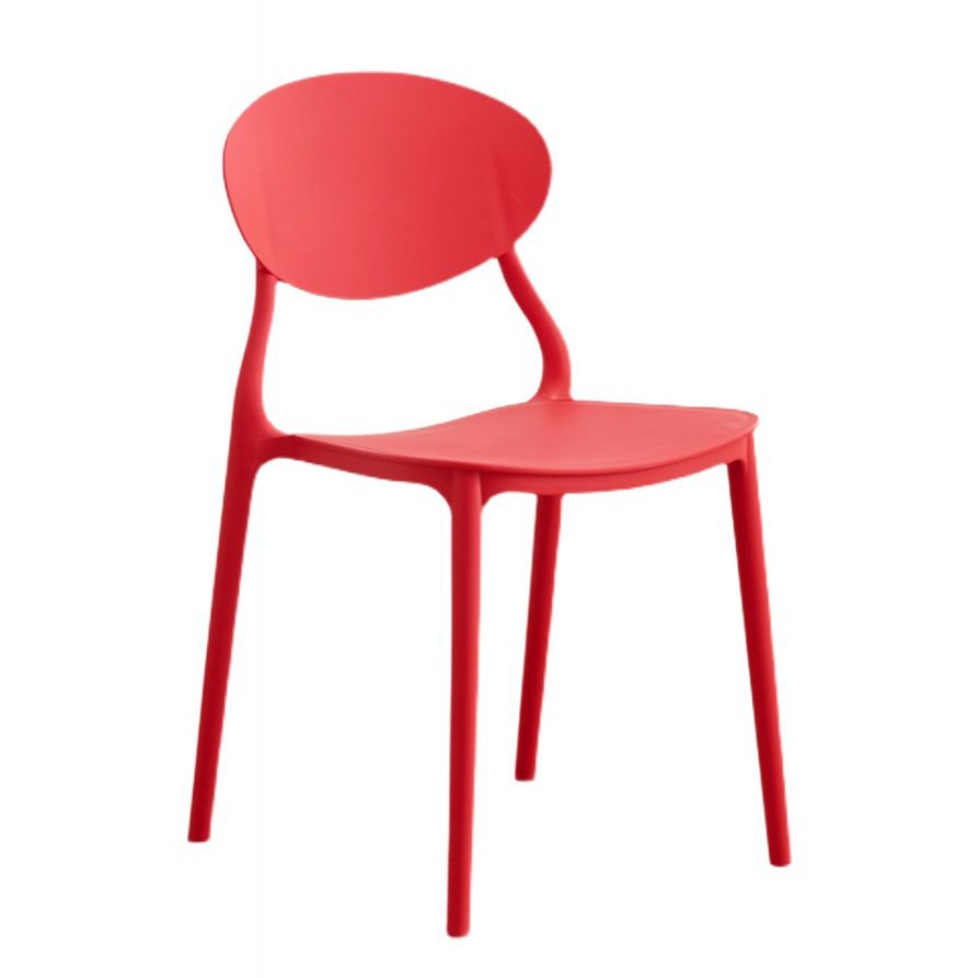 La salle à manger en plastique moderne préside la chaise latérale de salle à manger arrière ouverte sans bras pour le restaurant