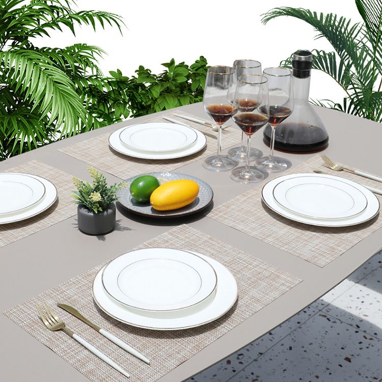 Boho Metal Dining Table Set 1/3/5/7 Pieces Patio Dining Table Set