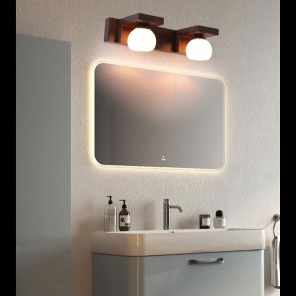 Cubic Vanity Light Modern Minimalist Style Wood Vanity Lamp