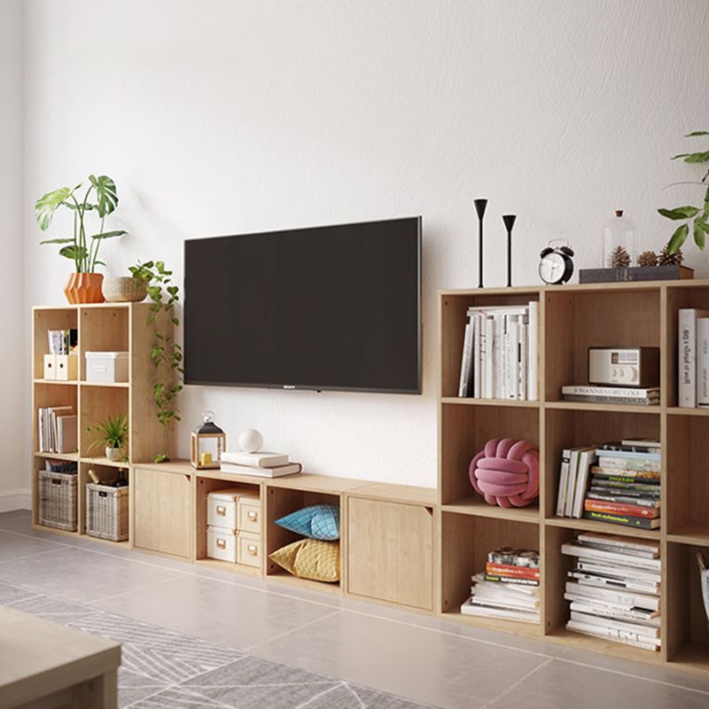 9.45" W Cube Engineered Wood Bookshelf Contemporary Bookcase for Living Room