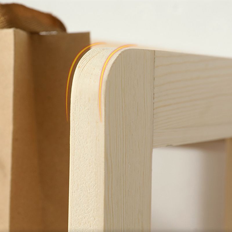 Scandinavian Open Shelf Bookcase Shelves Included for Home Office