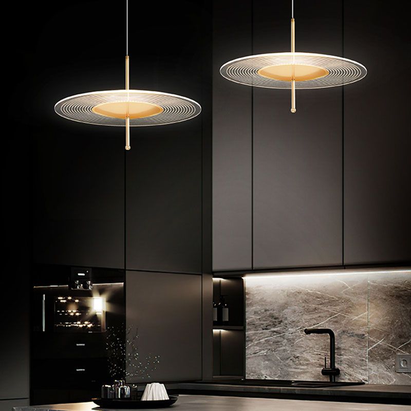 LED 1 Plat de tête Lumière Pendre moderne simple