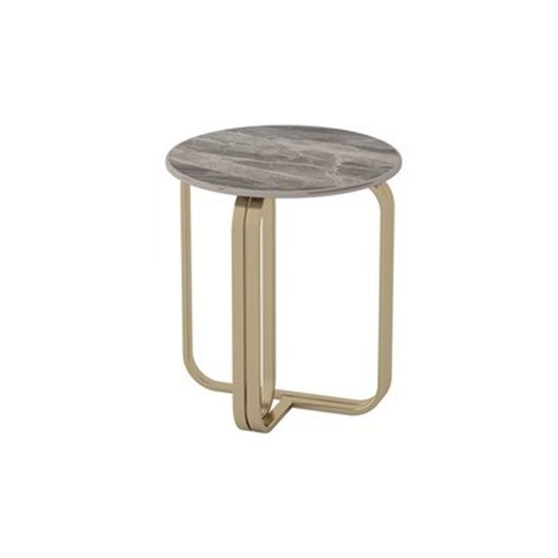 Glam Rectangle Cocktail Table Single Stone Top Coffee Cocktail Table