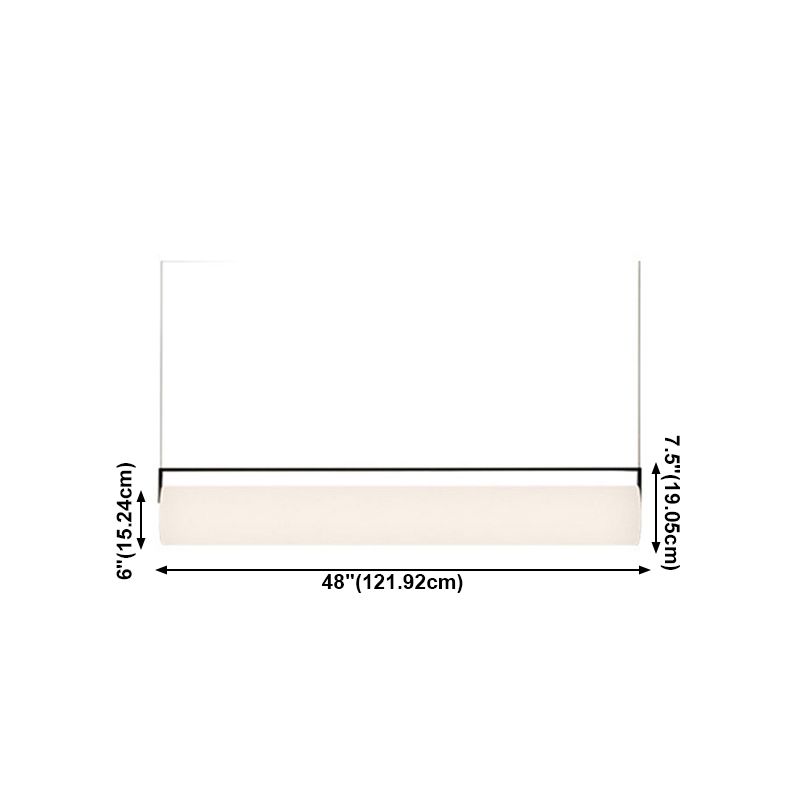 Luces de lámpara de araña de isla LED moderna Cilíndrica blanca de la isla de iluminación de la isla