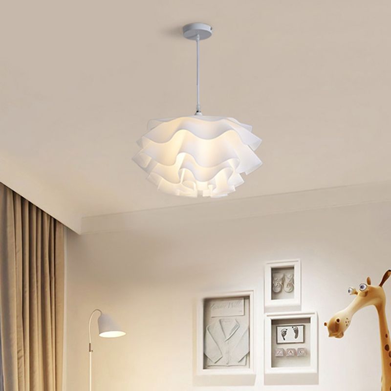 1 Leichter Acryl -Schattenhänge -Leuchte -Leuchte moderne einfache Wohnzimmer -Anhänger Licht