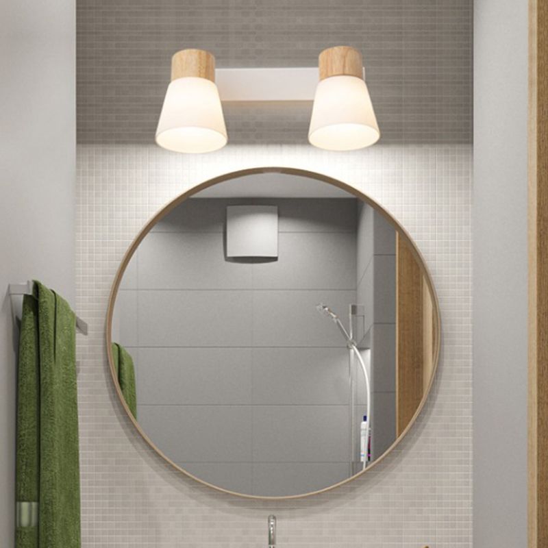 Nordic Wooden Wall Light Fixture Minimalist Wall Light Sconce for Bedroom