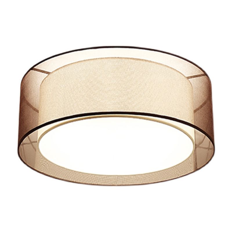 Plafonnier carré/rond en tissu de Style chinois, plafonnier pour salon