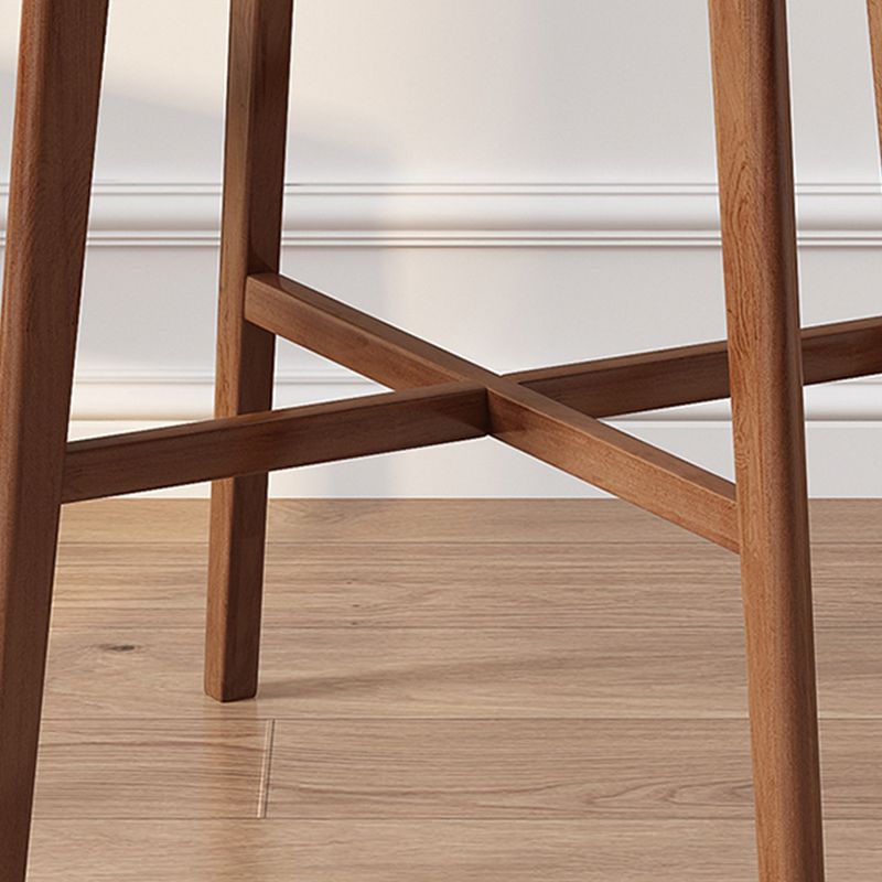 23.6"x23.6"x41.3" Rubberwood Solid Wood Bar Table for Kitchen Dining Room