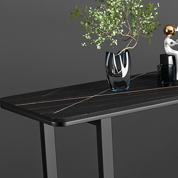 Industrial Rectangle Bar Table Set 1/2/3/5 Pieces Stone Counter Table for Indoor