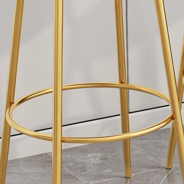 1/3 Pieces Glam Iron Bar Table Set Sintered Stone Top Bistro Set with Shelf