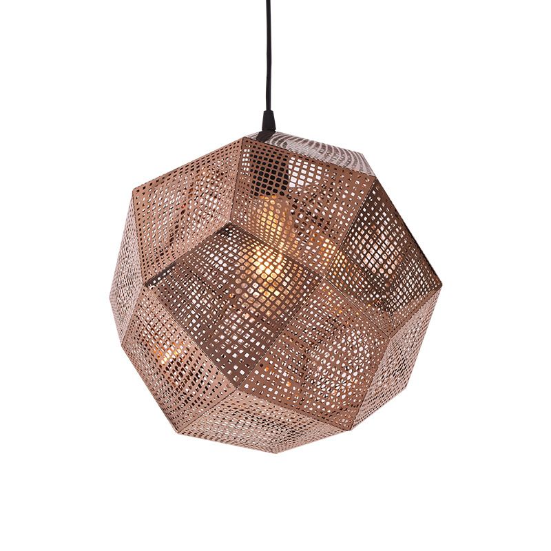 Modern Style Geometrical Hanging Light Kit Metal Restaurant Ceiling Pendant Light
