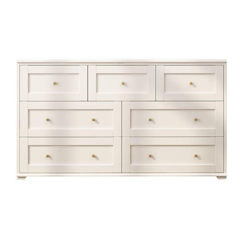 Modern Horizontal Double Dresser Birch Wood Storage Dresser for Bedroom