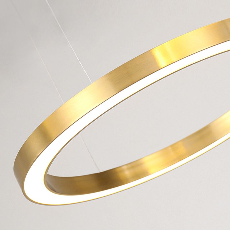 Modern Aluminum Chandelier Light Fixtures Multi-Tier Hanging Pendant Lights for Living Room