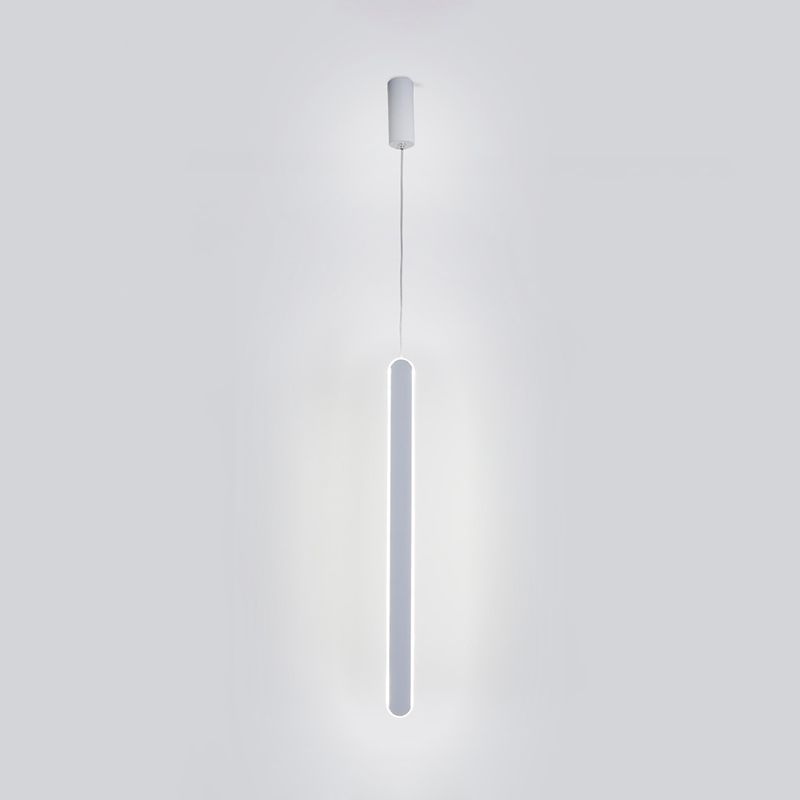 Minimalism LED Pendant Light Acrylic 1-Light Linear Down Lighting for Bedroom