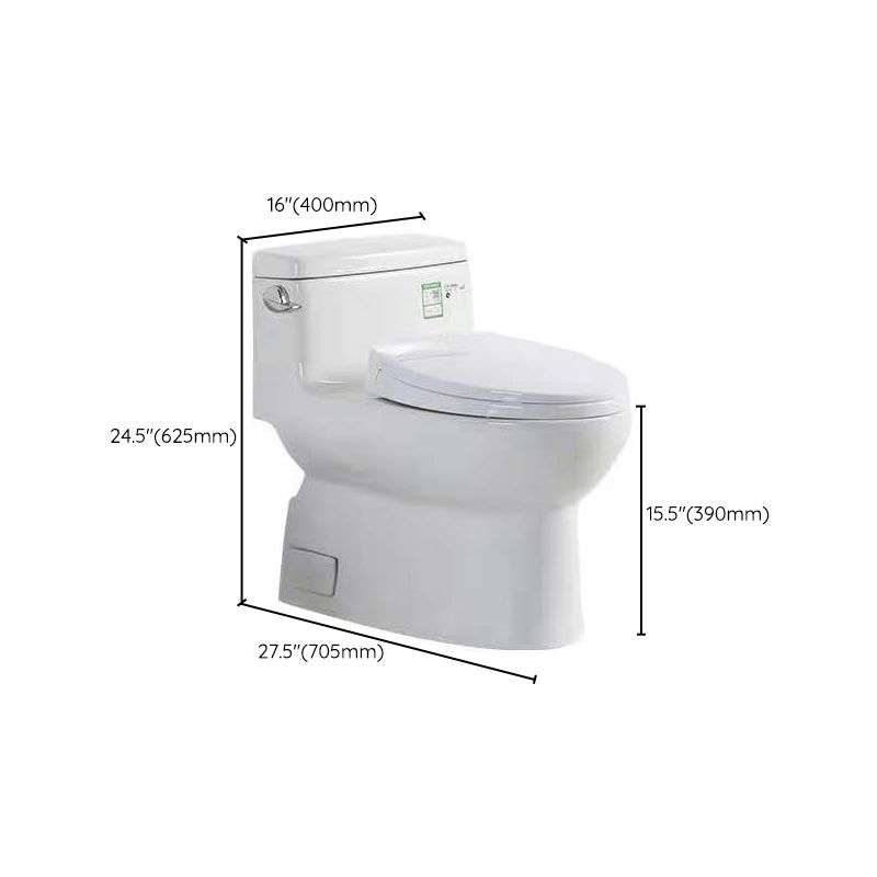 Modern Ceramic Siphon Jet Toilet Bowl Floor Mount Flush Toilet with Toilet Seat