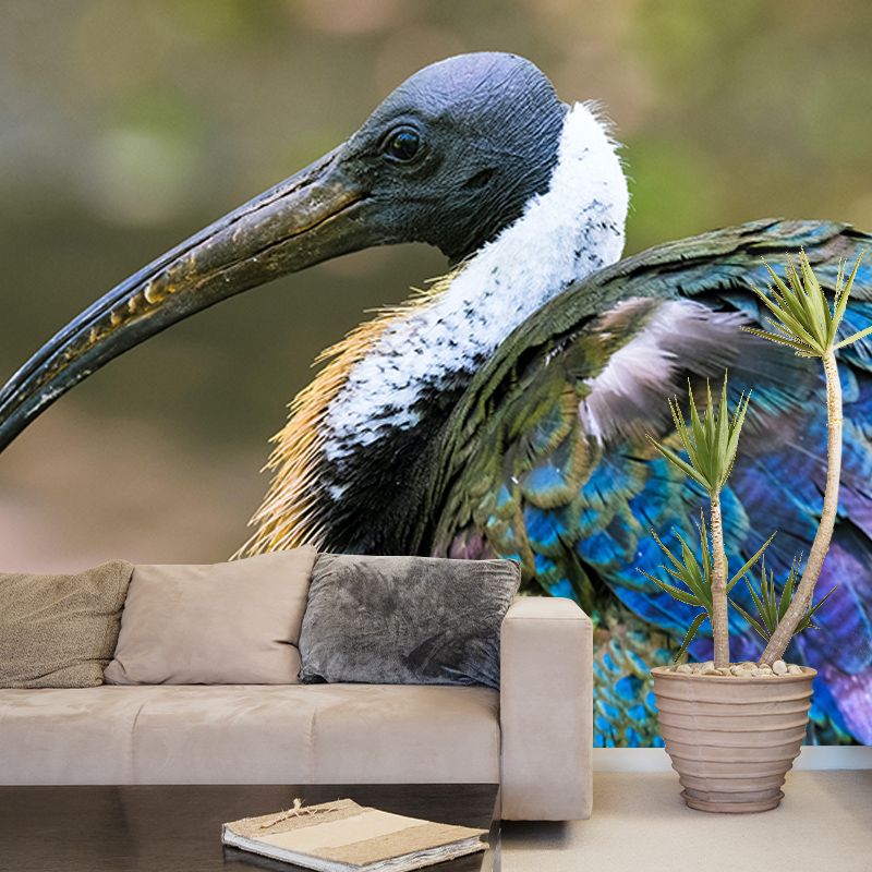 Wild Animal Contemporary Style Mural Mildew Resistant Bedroom Wall Art