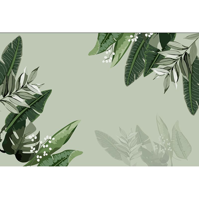 Forest Murals Wallpaper Tropical Style Leaves Murals for Decoration